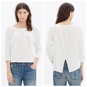 Madewell Blue Long Sleeve | Slub Peasant